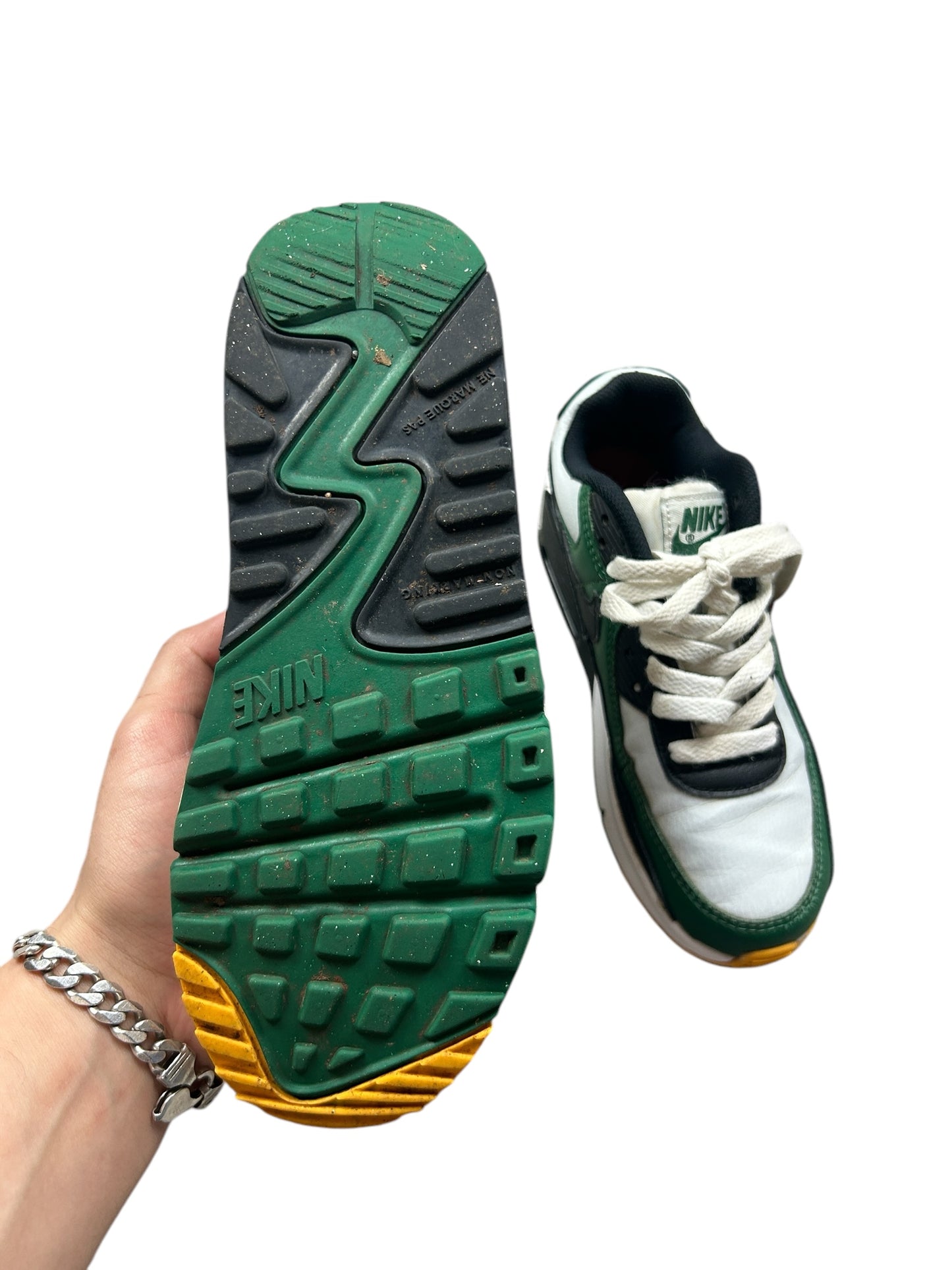 Nike Air Max 90 Green White Size 3