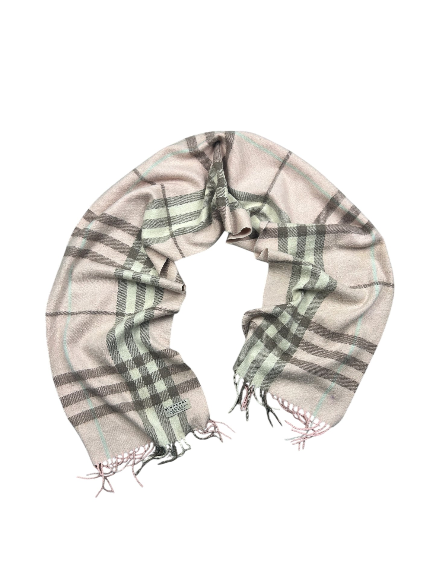 Pink Burberry Nova Check Scarf