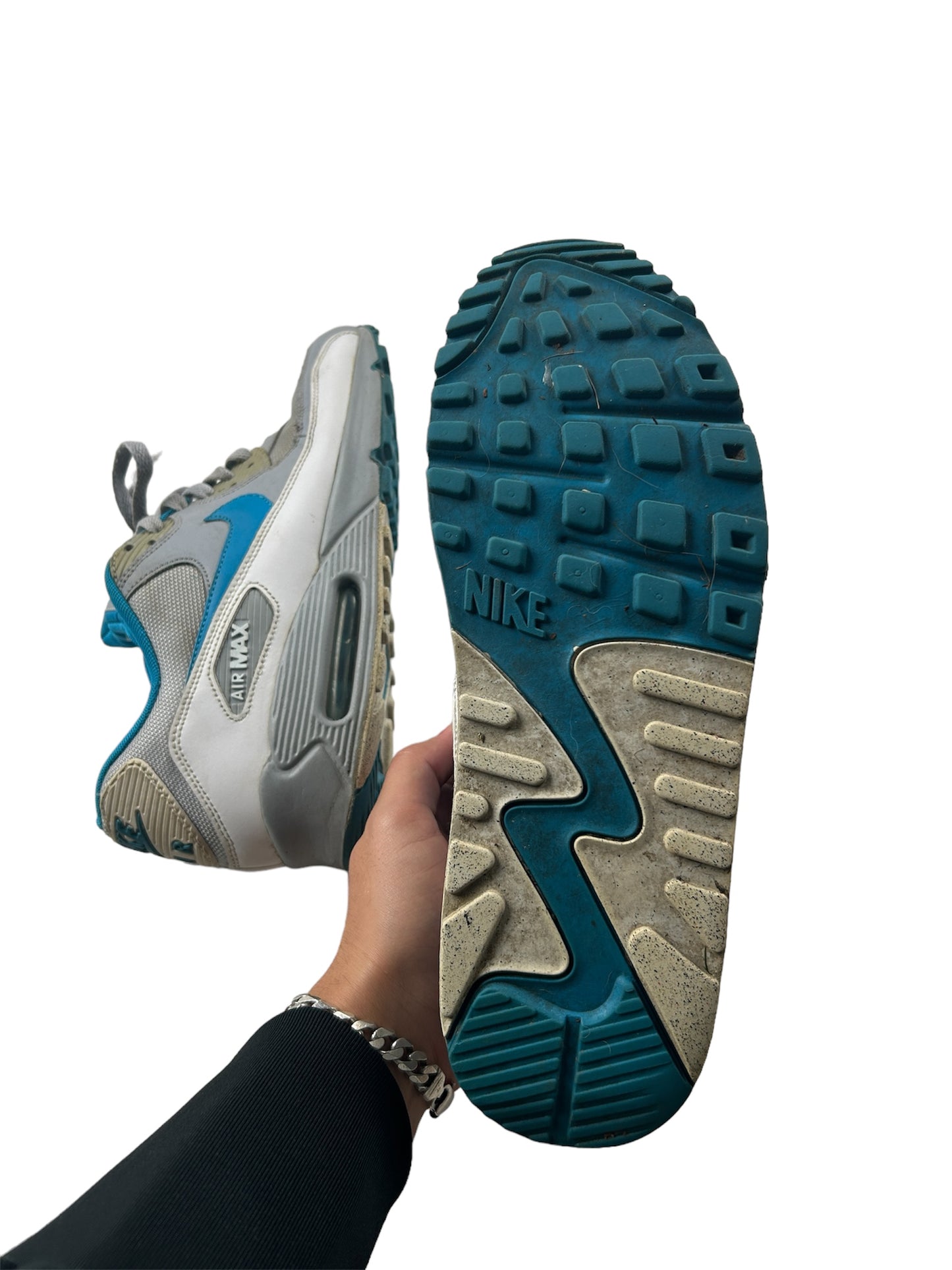 Nike Air Max 90 Grey Blue 2012 Size 8