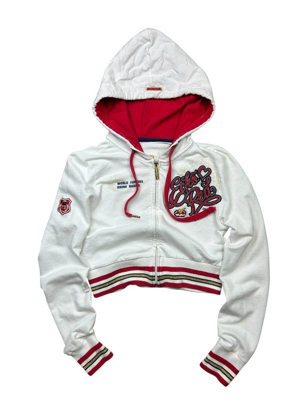 Early 2000s Ecko Red Cropped Hoodie