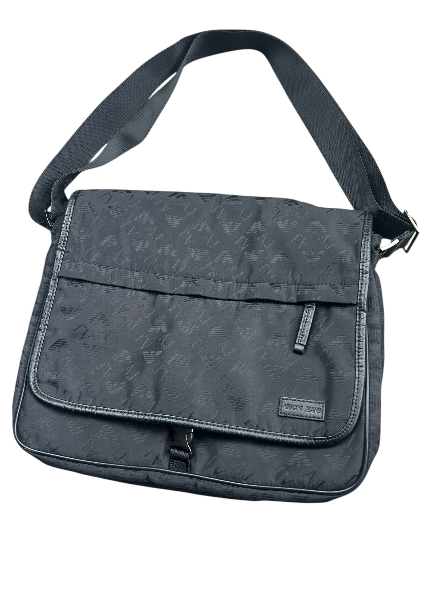 Early 2000s Armani Jeans Messenger Bag