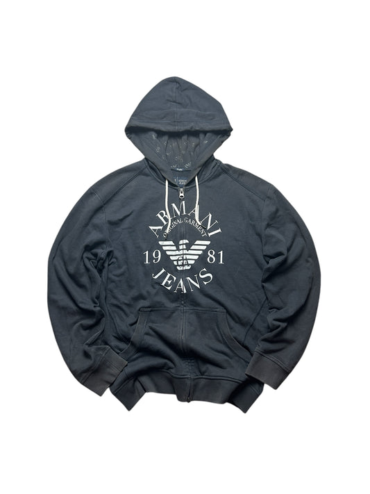 Early 2000’s Armani Jeans Zip Up Hoodie