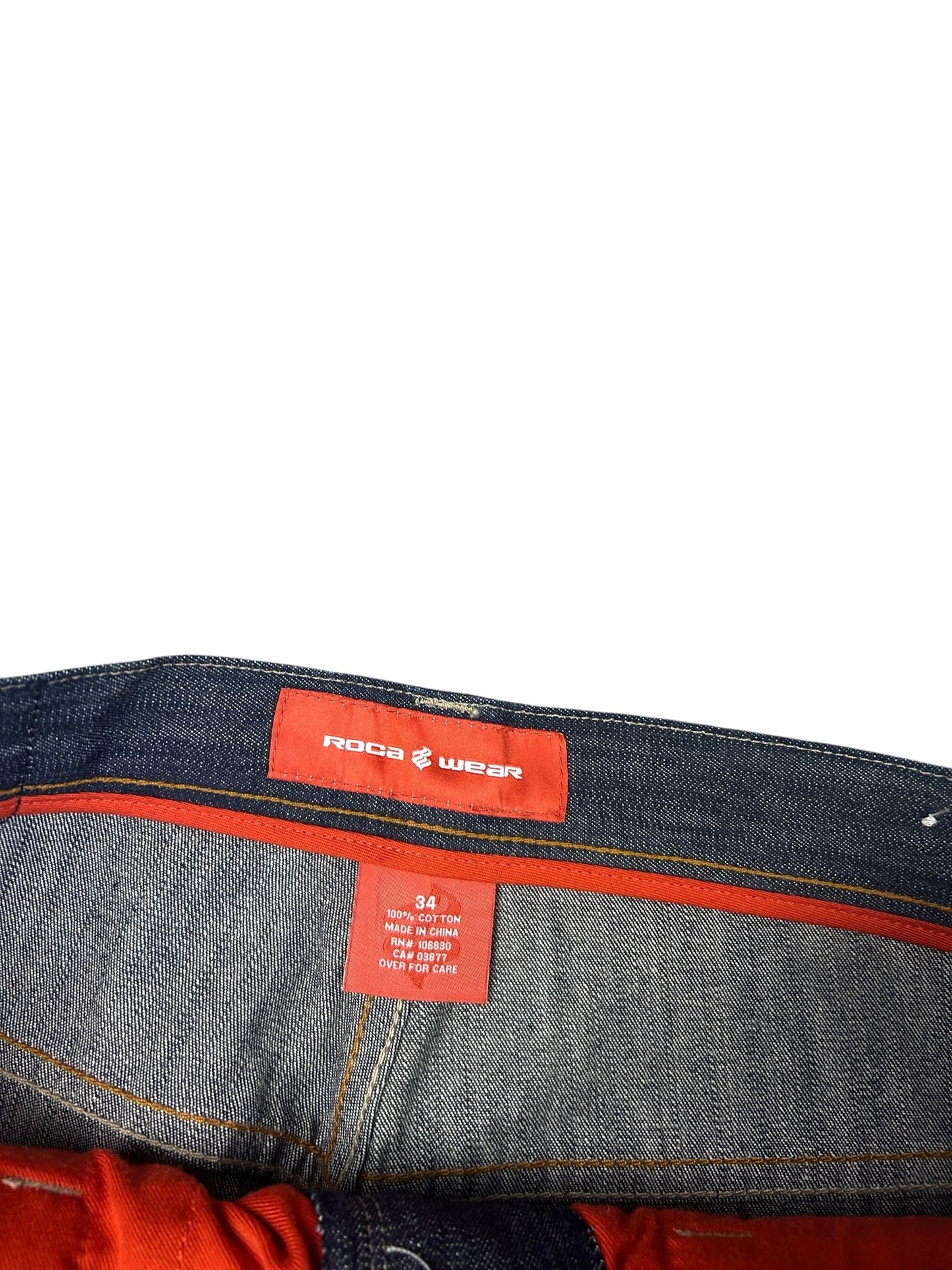 Early 2000s Rocawear Raw denim jeans