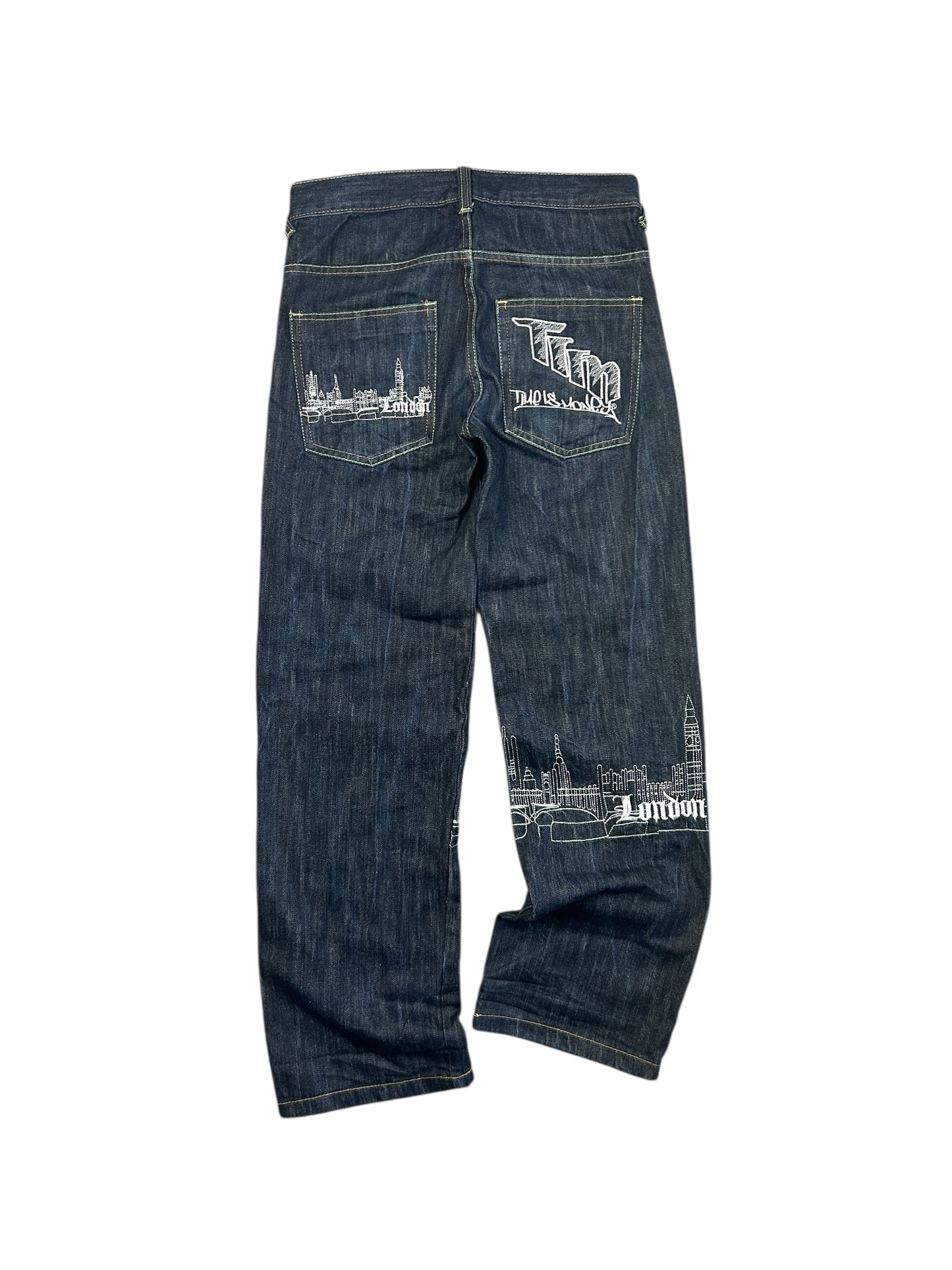 Early 2000s Time is Money jeans