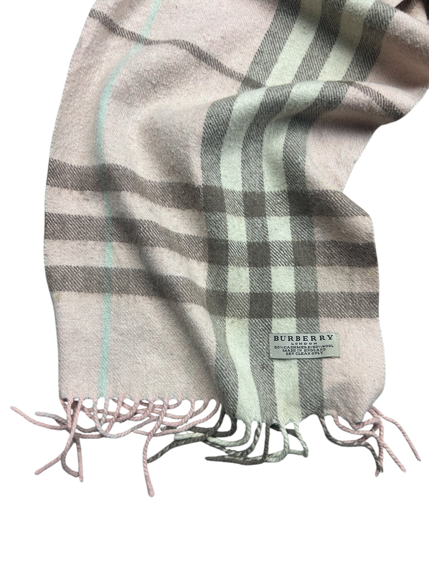 Pink Burberry Nova Check Scarf
