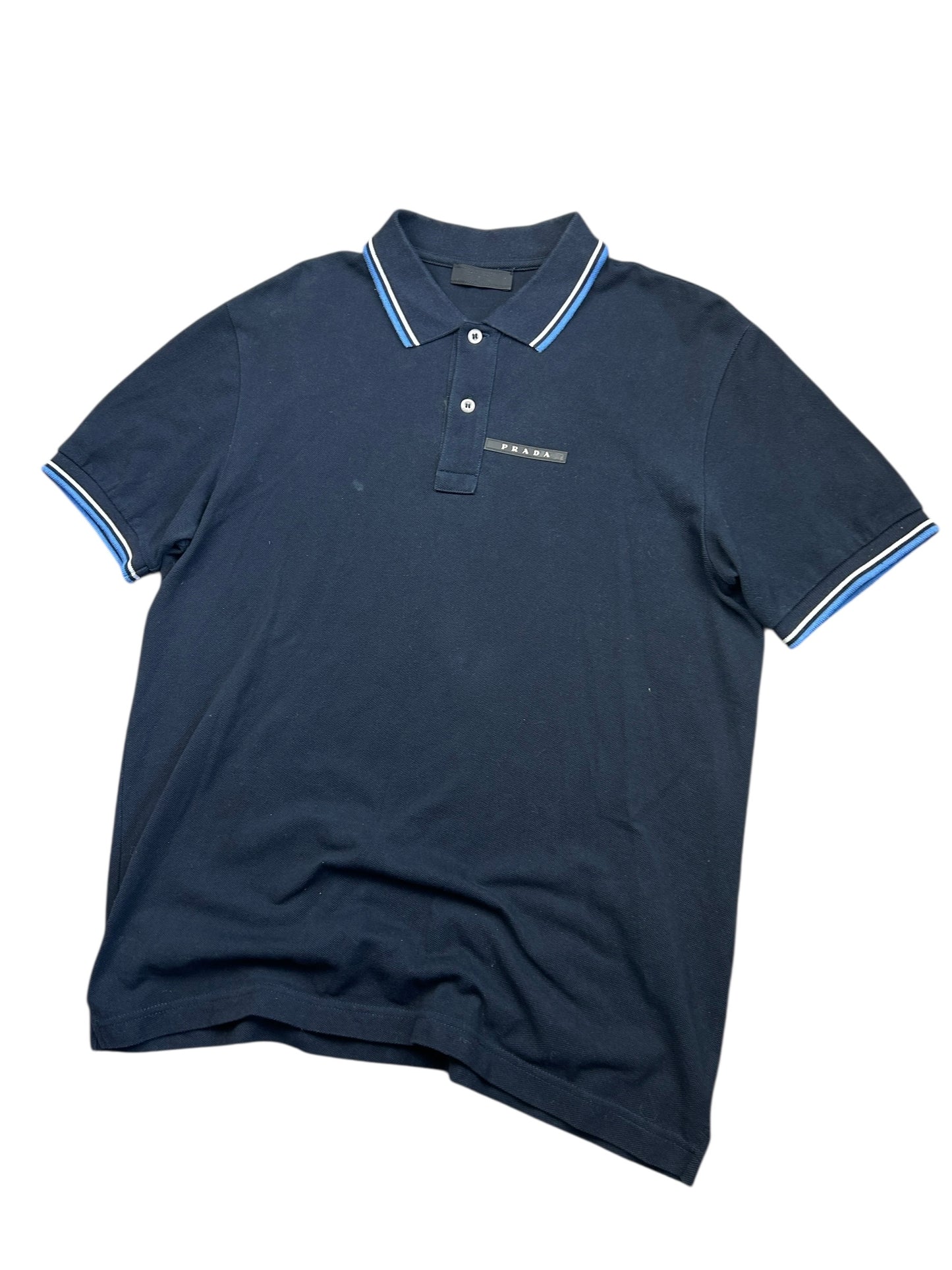 Early 2000s Prada Sport Black tab polo