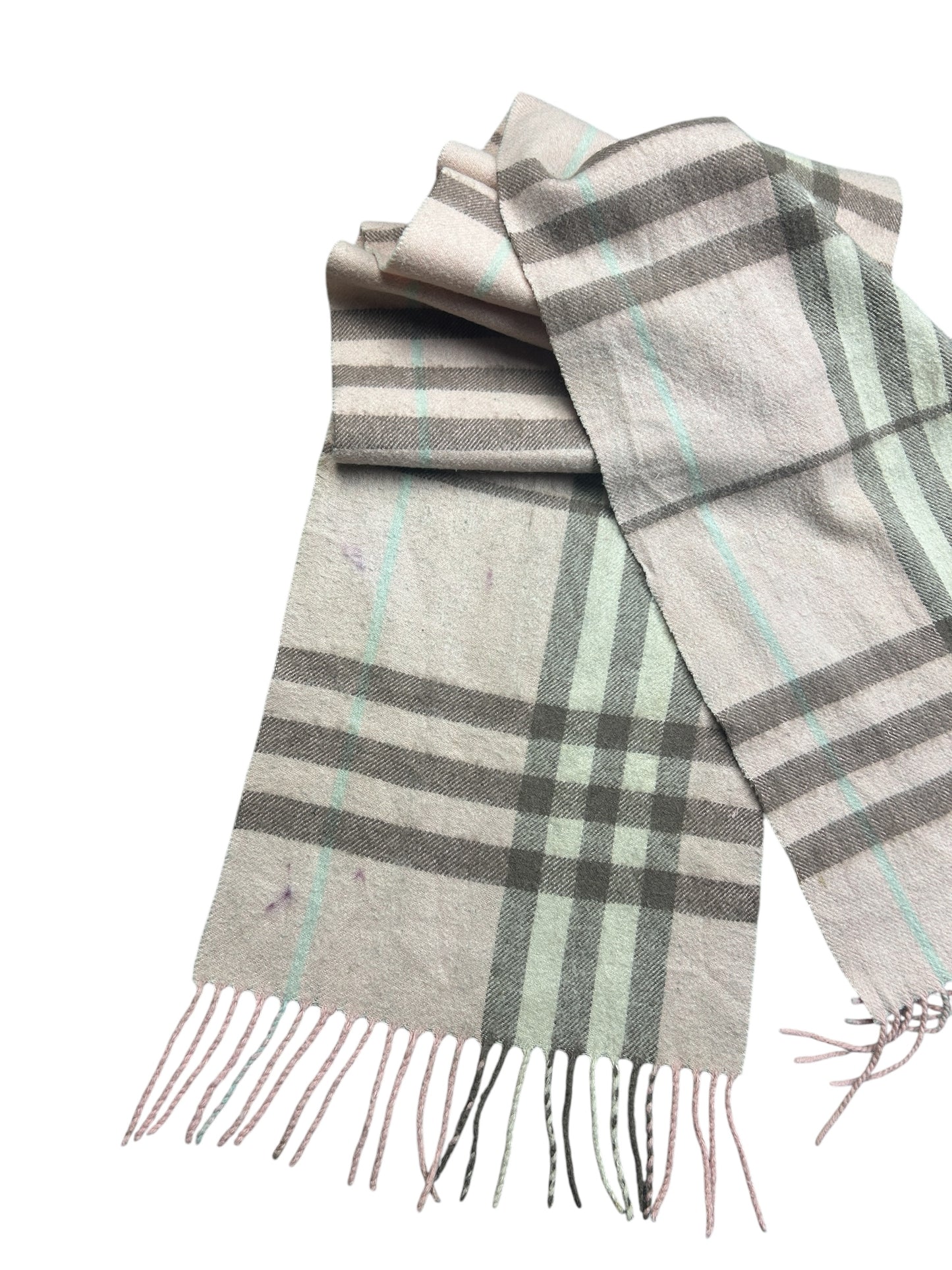 Pink Burberry Nova Check Scarf