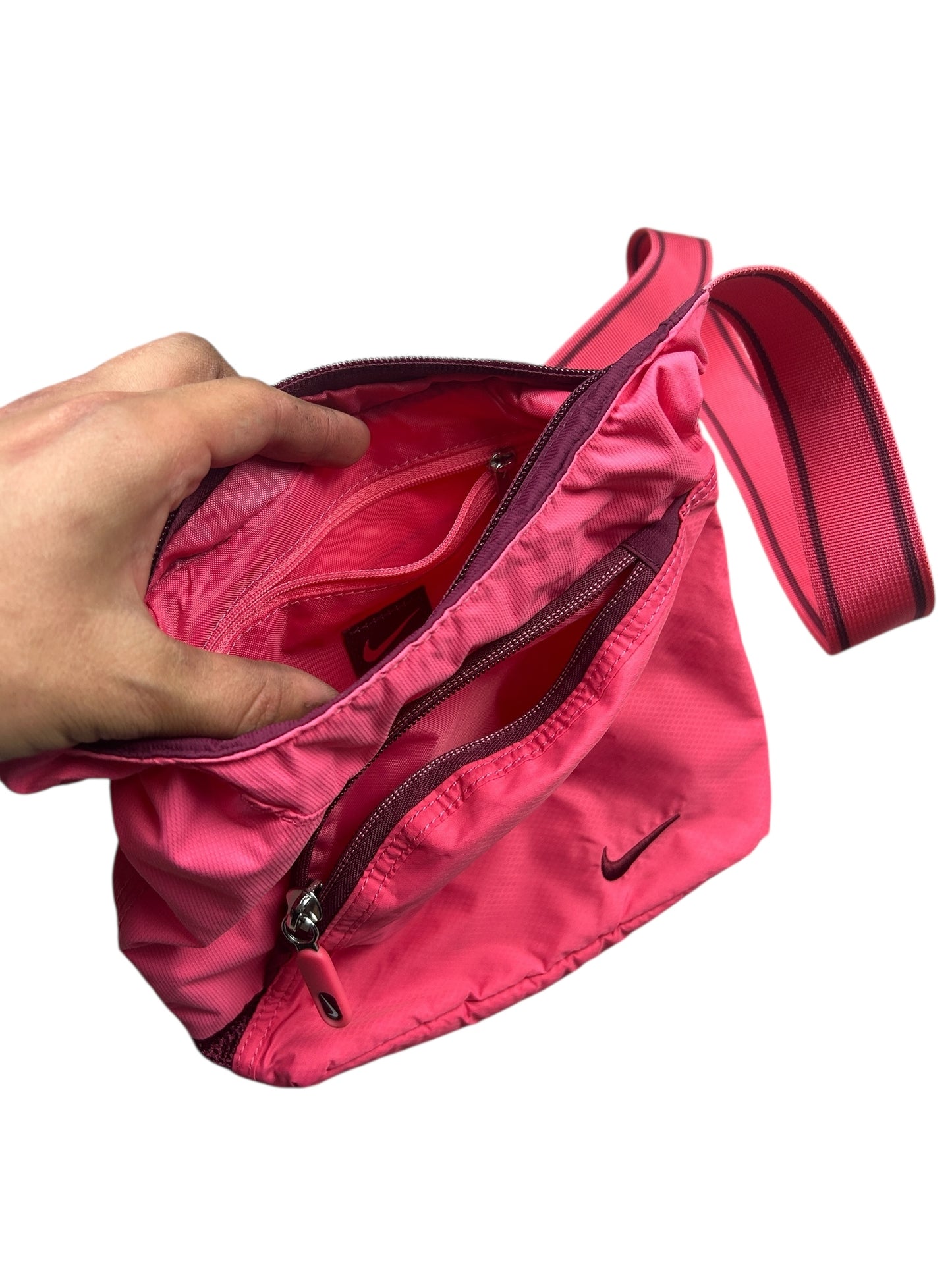 Early 2000s Nike Hot pink sling bag