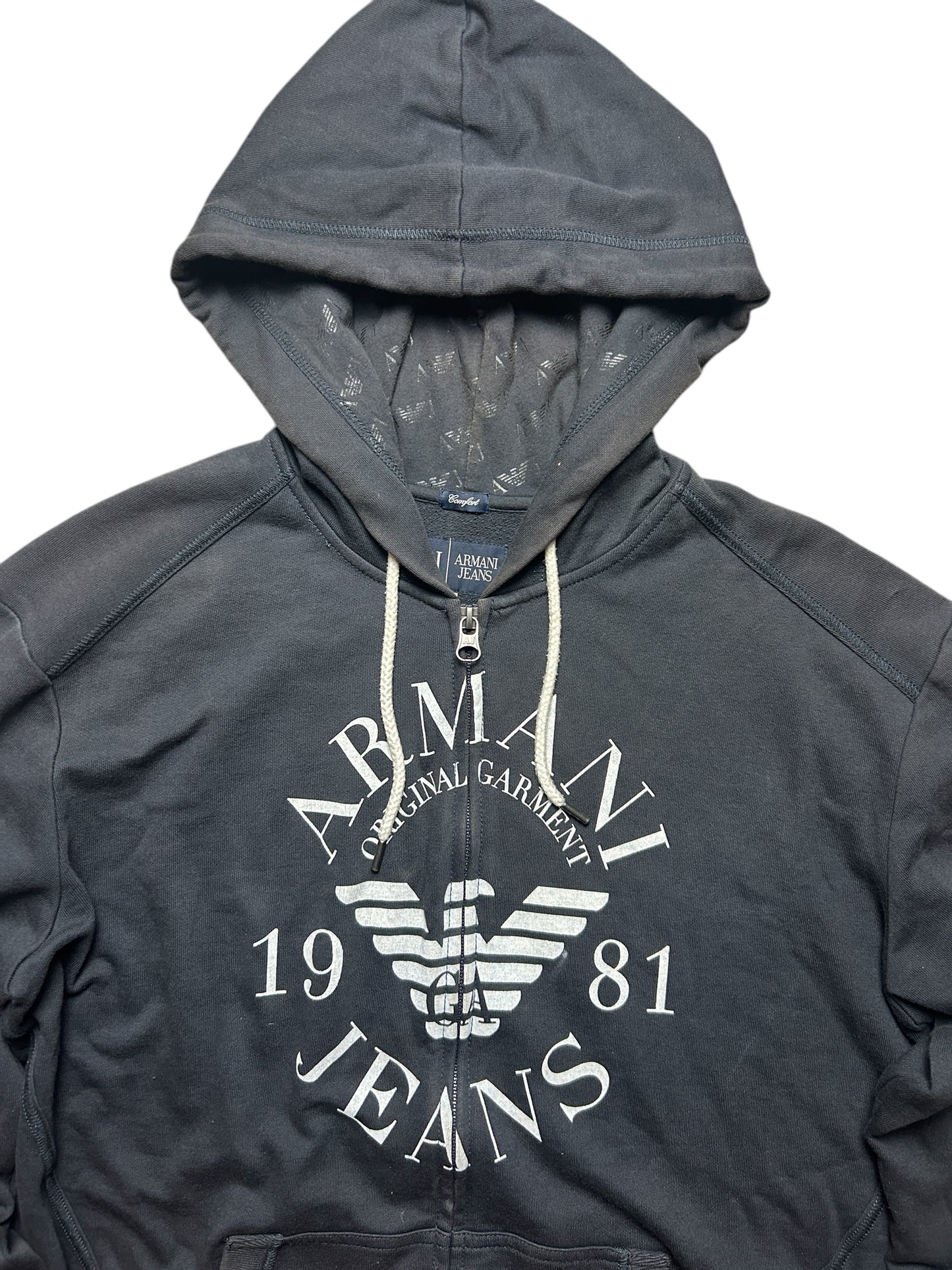 Early 2000’s Armani Jeans Zip Up Hoodie