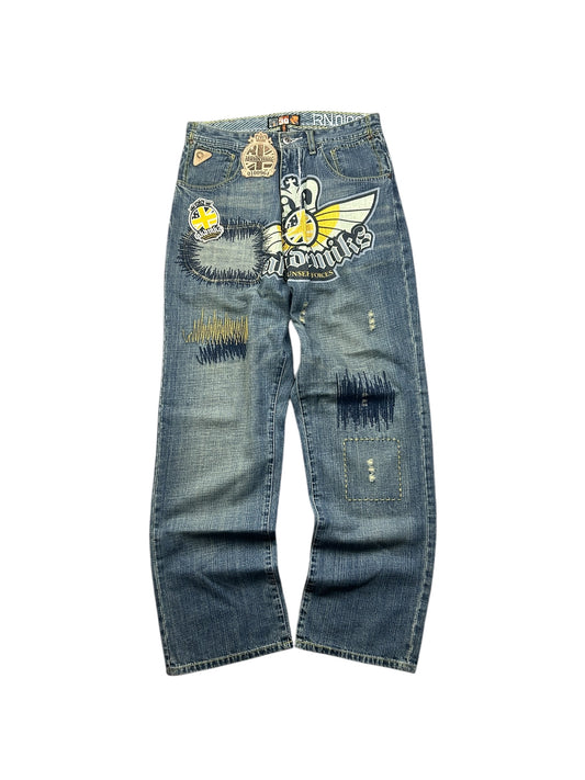 Early 2000’s Baggy Akademiks Unseen Forces Denim