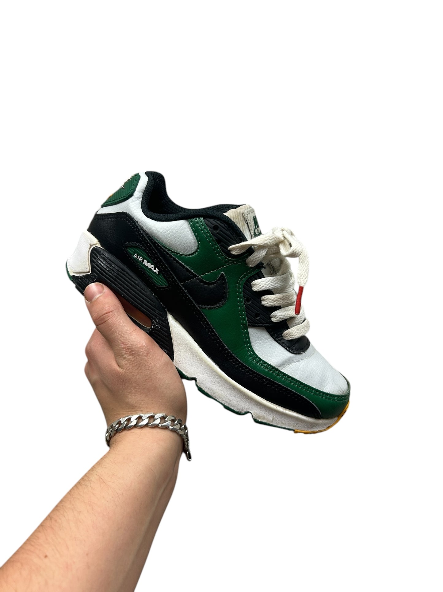 Nike Air Max 90 Green White Size 3