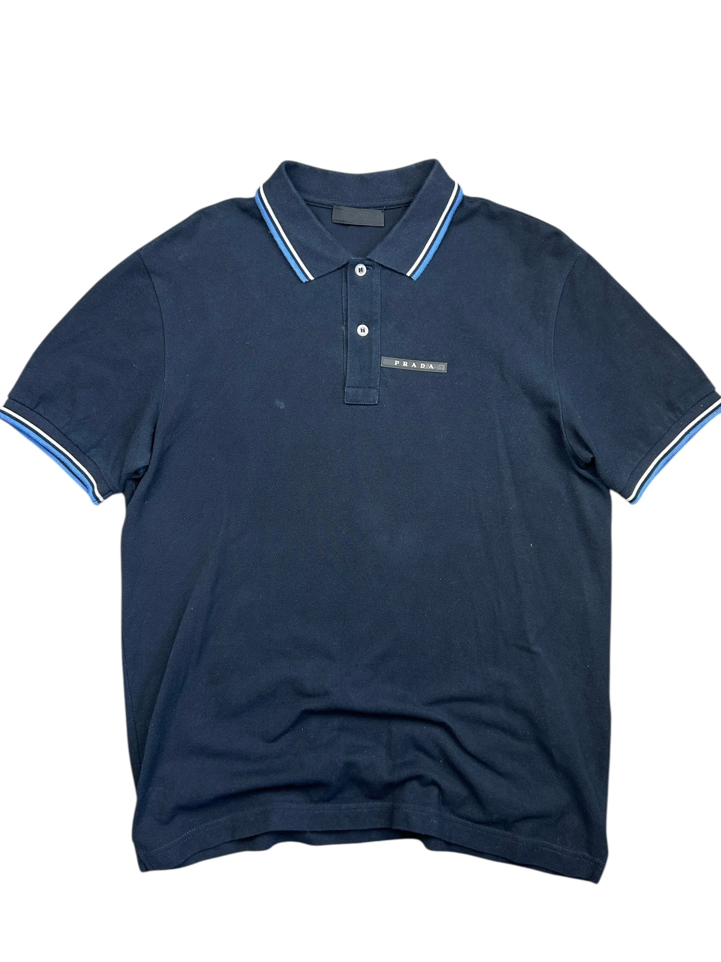 Early 2000s Prada Sport Black tab polo