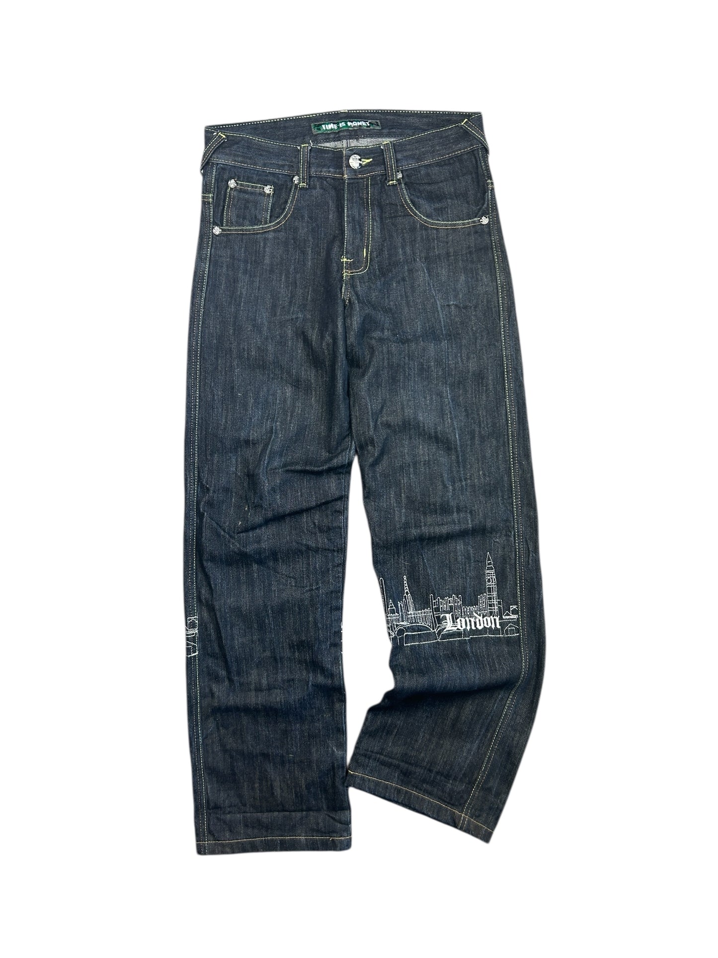 Early 2000s Time is Money jeans