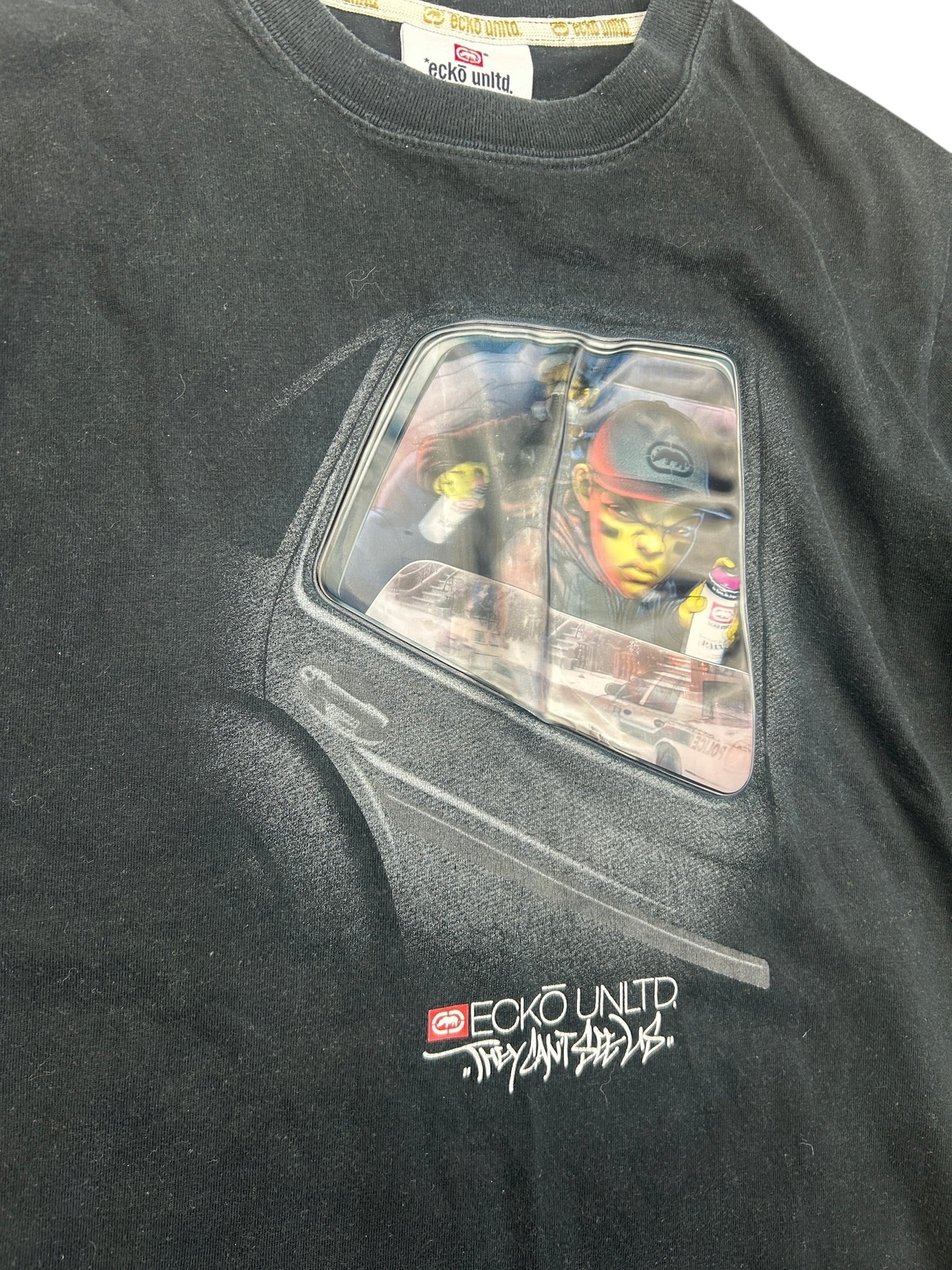 Early 2000s Ecko Unltd graffiti tee shirt