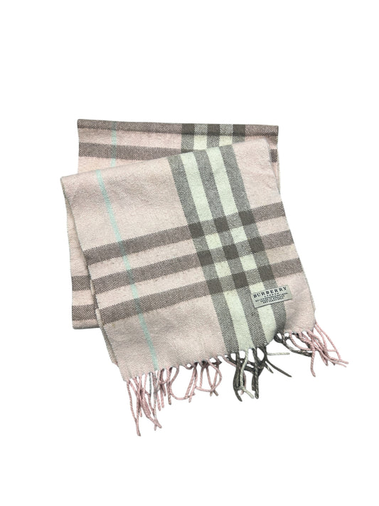 Pink Burberry Nova Check Scarf