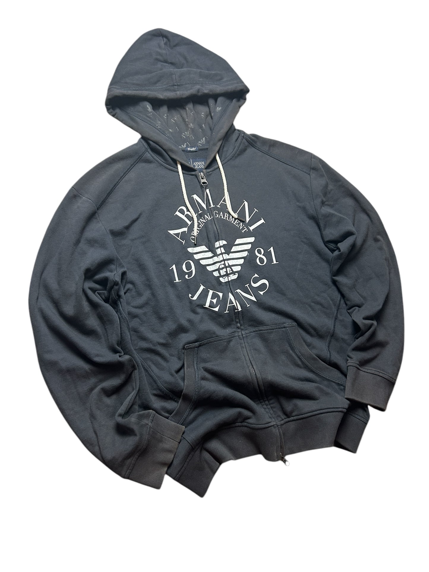 Early 2000’s Armani Jeans Zip Up Hoodie