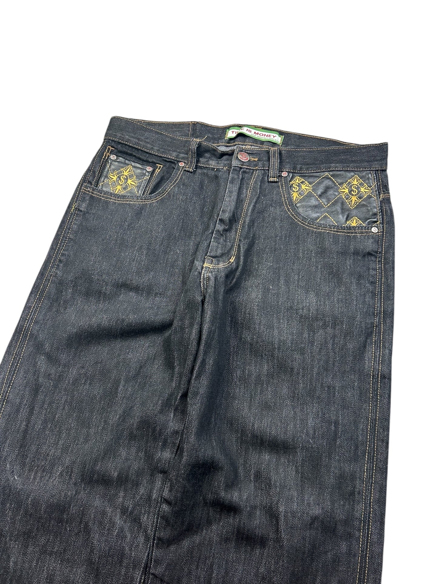 Early 2000’s Baggy Time is Money Jeans