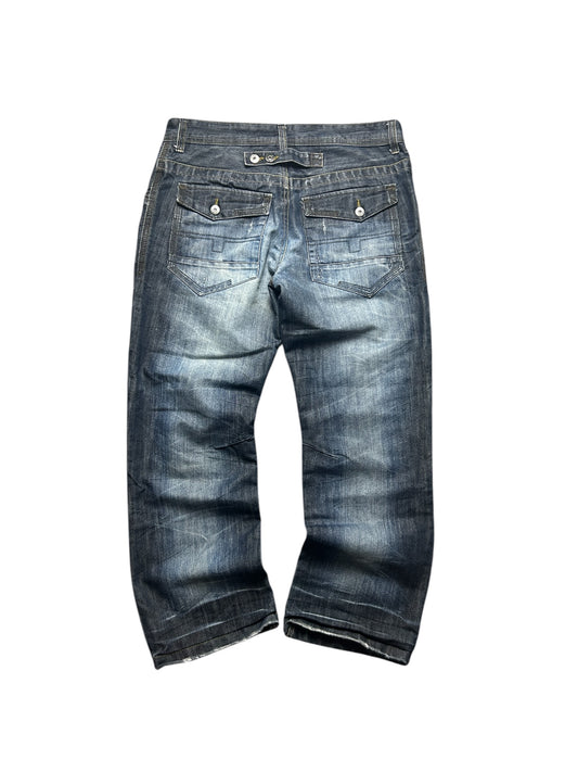Early 2000’s Dark Wash Baggy Denim