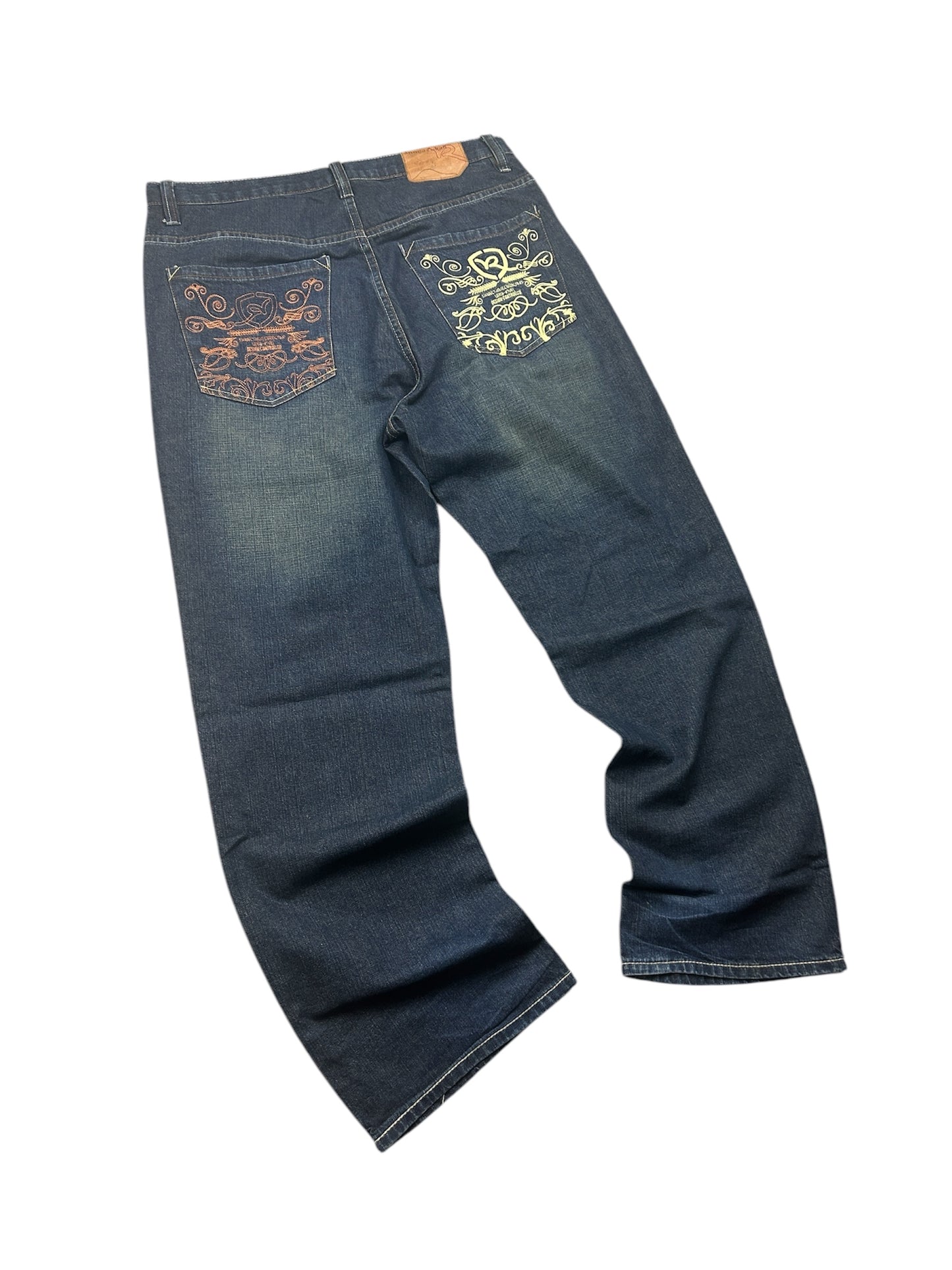 Early 2000’s Baggy Rocawear Back Pocket Jeans