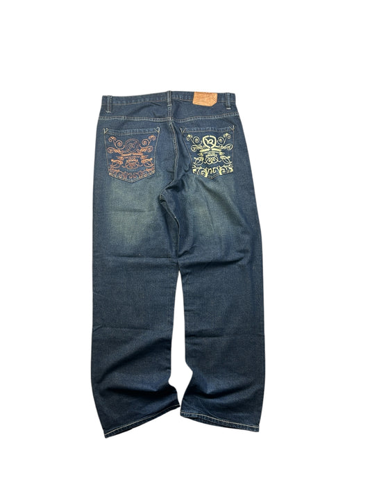 Early 2000’s Baggy Rocawear Back Pocket Jeans