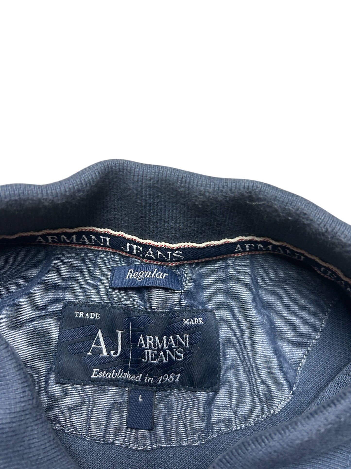 Early 2000’s Armani Jeans Monogram Polo Shirt