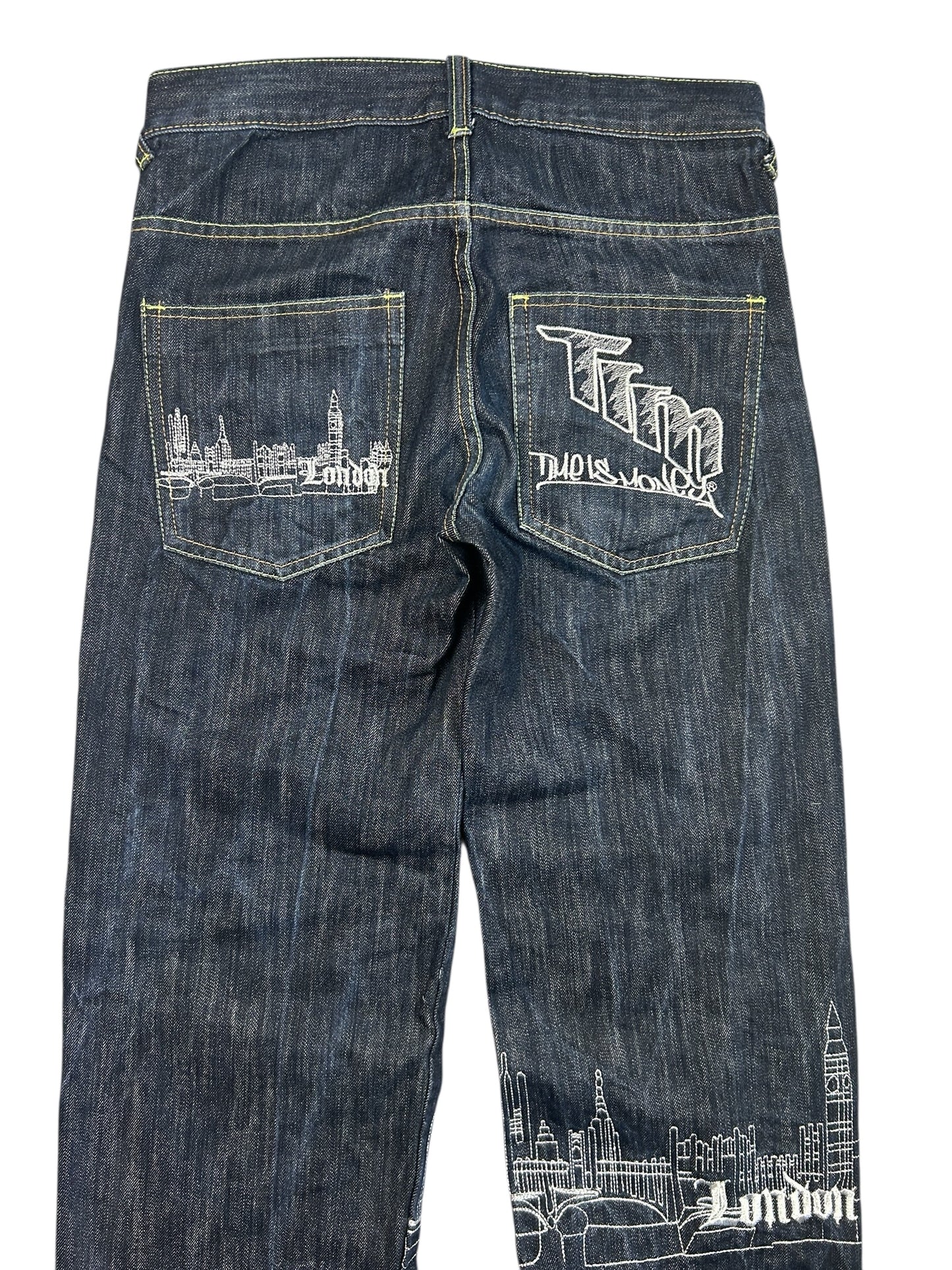 Early 2000s Time is Money jeans