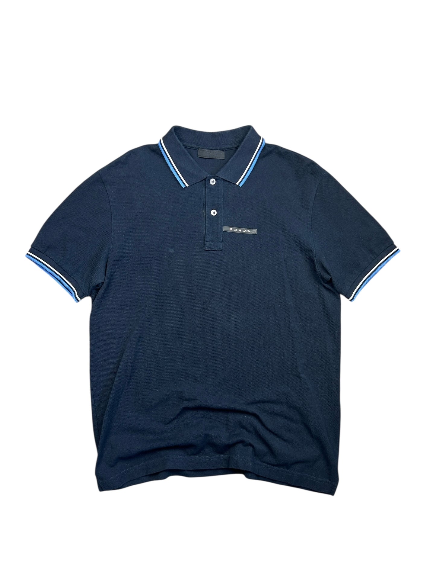Early 2000s Prada Sport Black tab polo