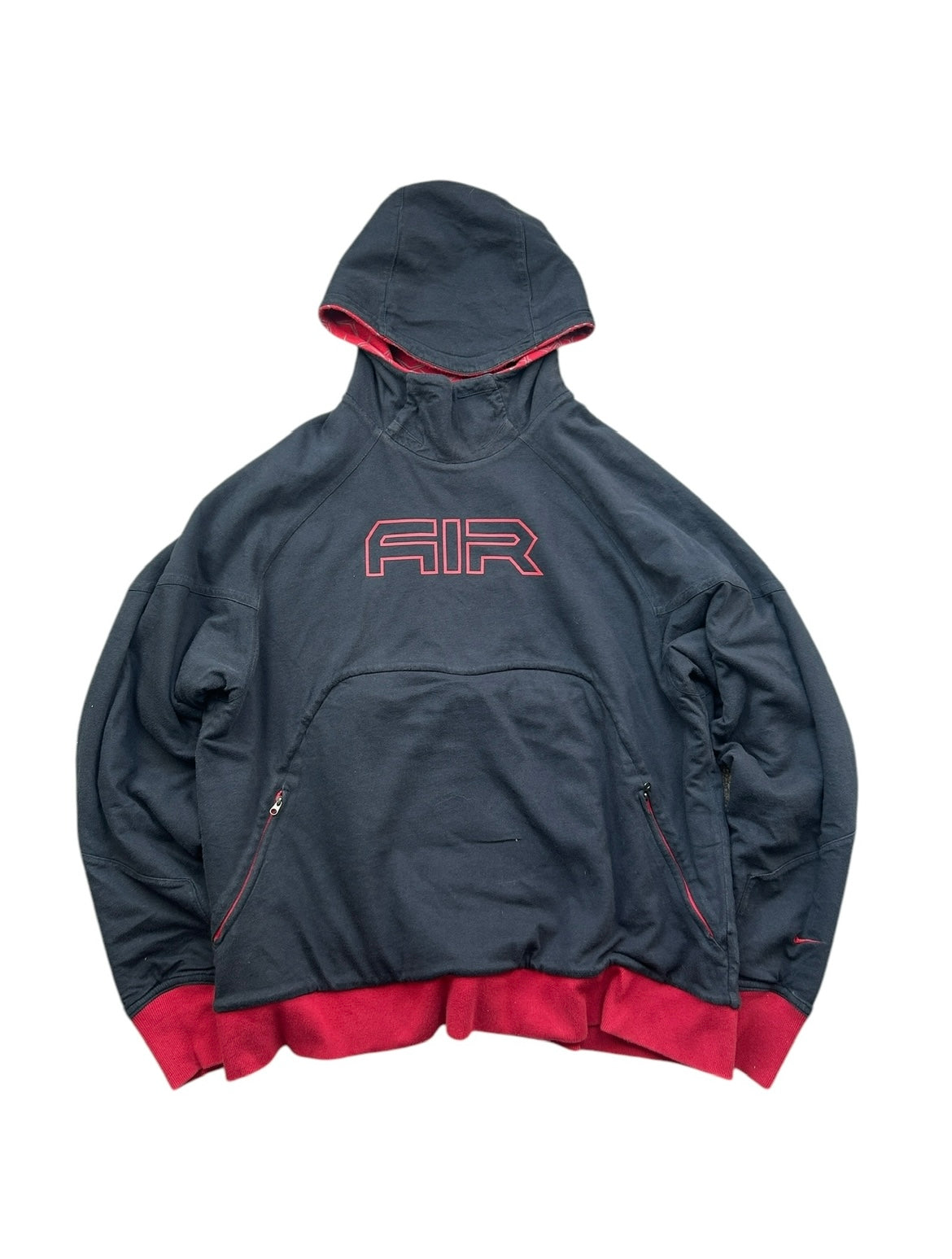 Early 2000s Reversible Nike Air “Crows Feet” hoodie