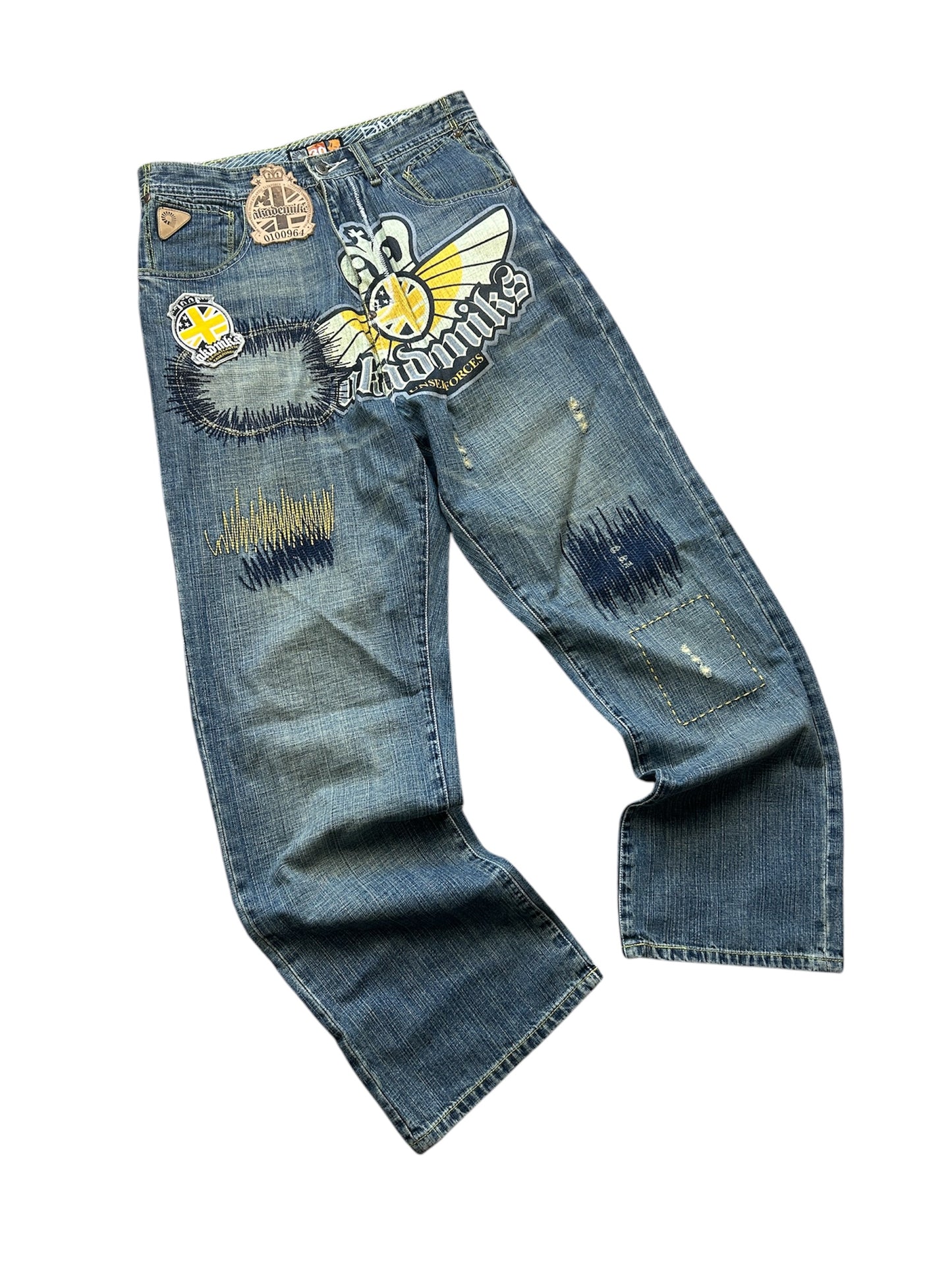 Early 2000’s Baggy Akademiks Unseen Forces Denim