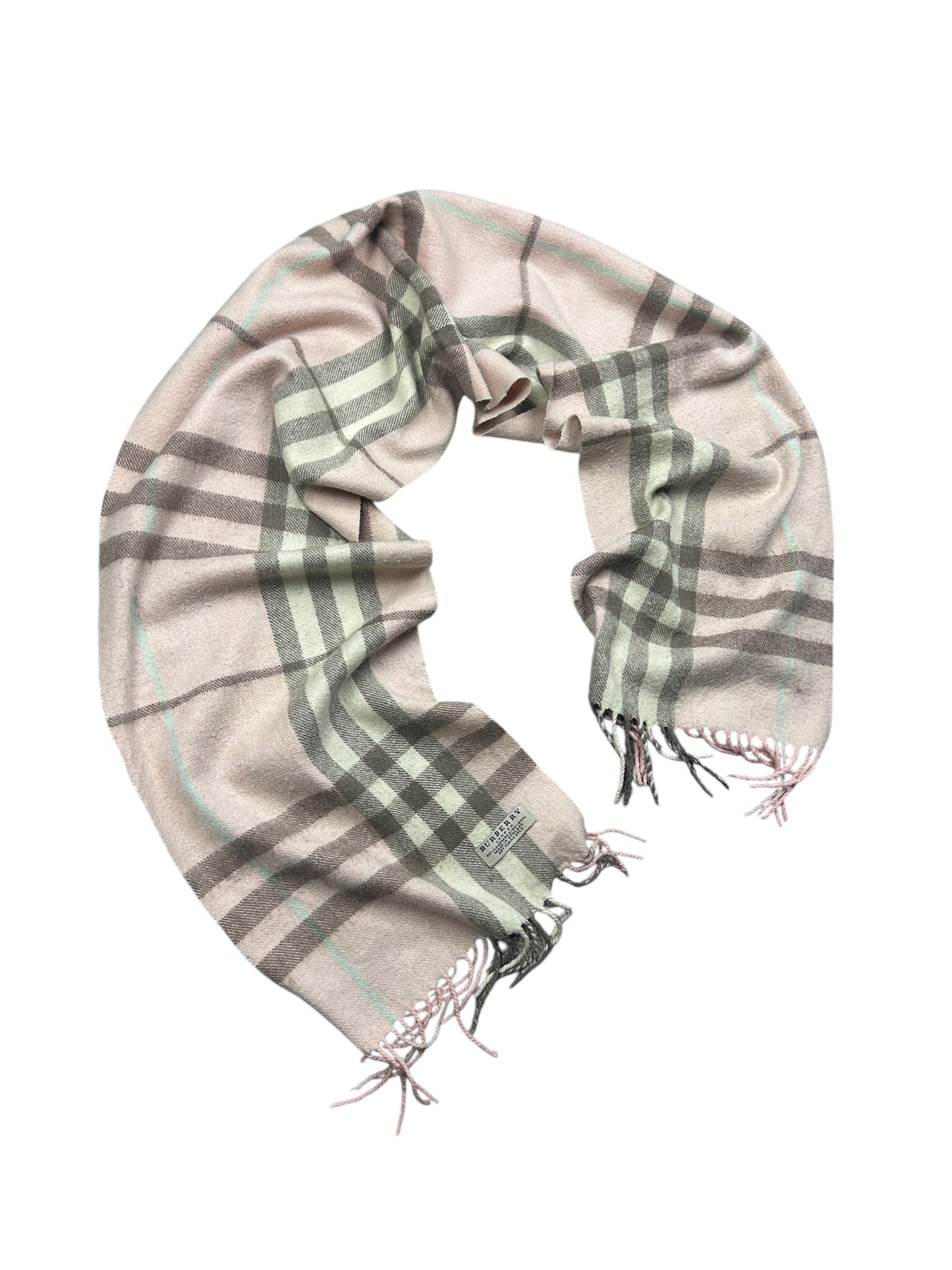 Pink Burberry Nova Check Scarf