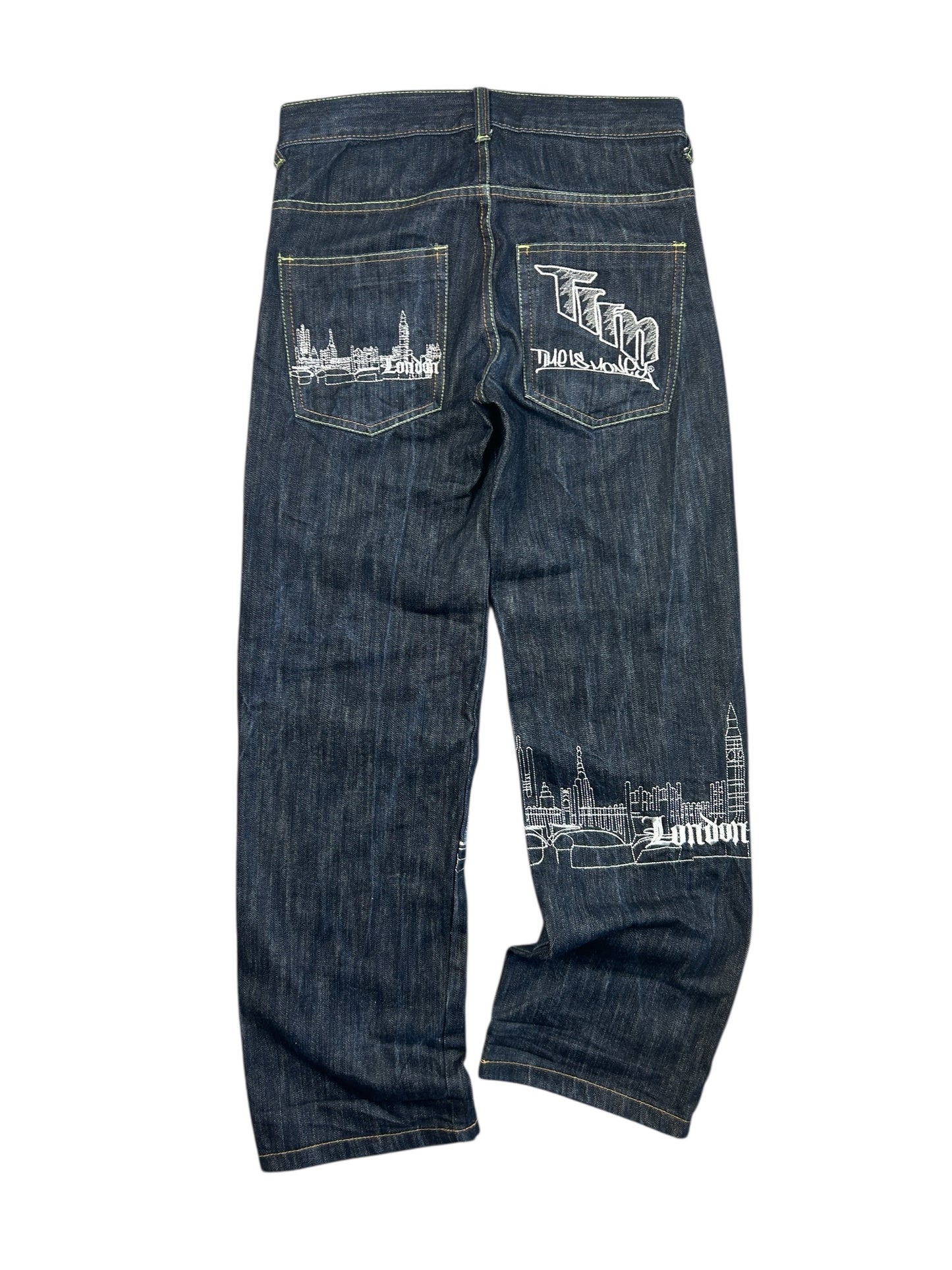 Early 2000s Time is Money jeans