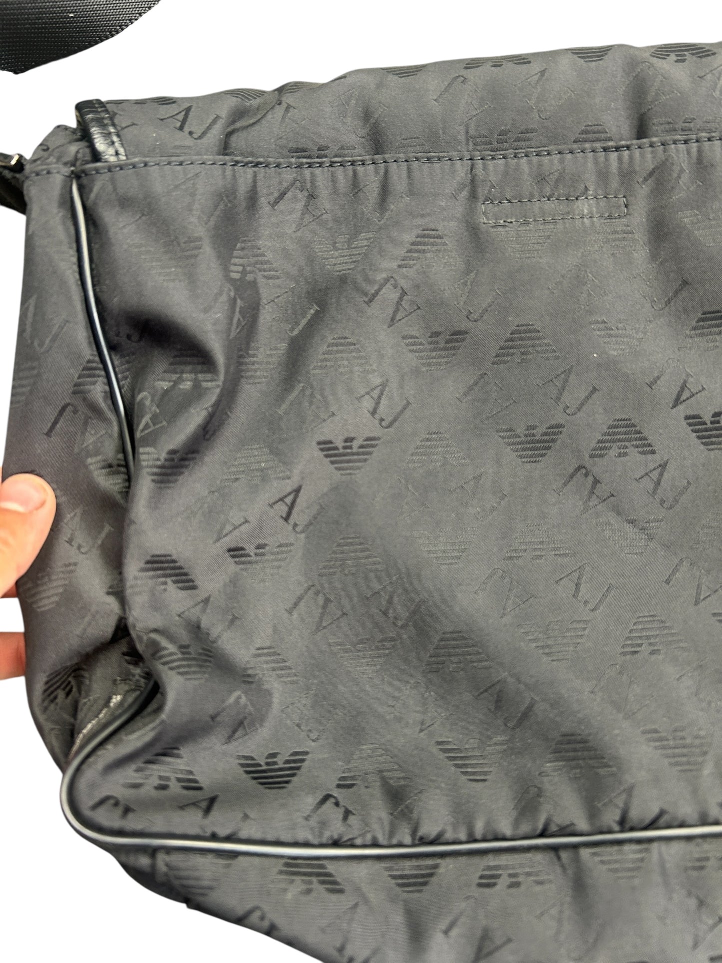 Early 2000s Armani Jeans Messenger Bag